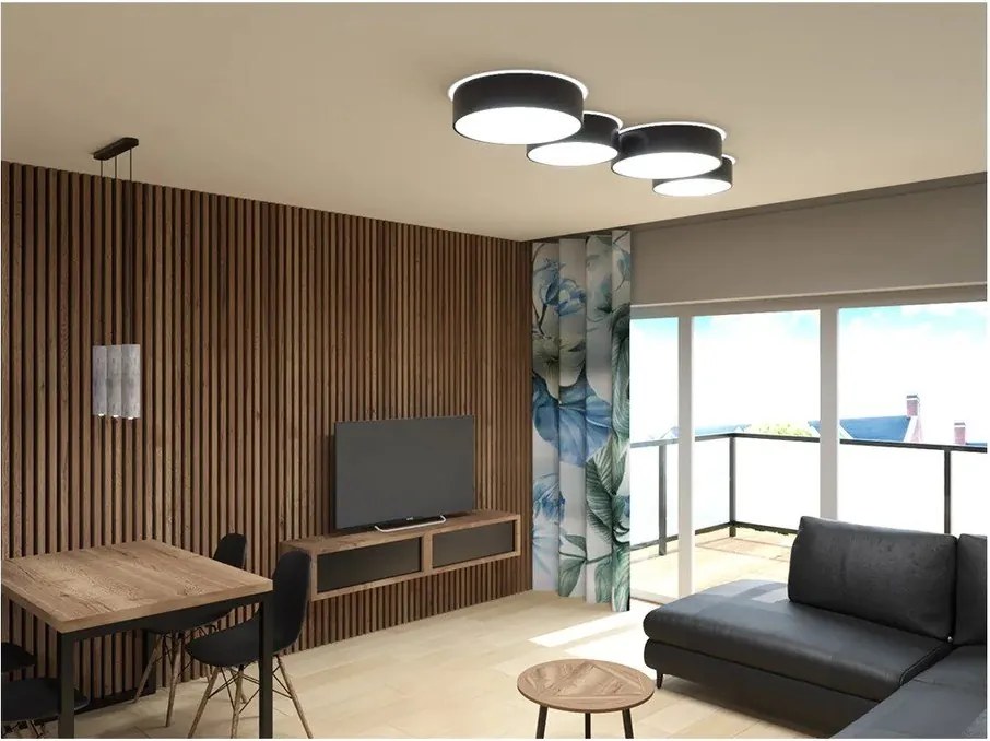 Plafonieră Nisa Lampi Atis, negru