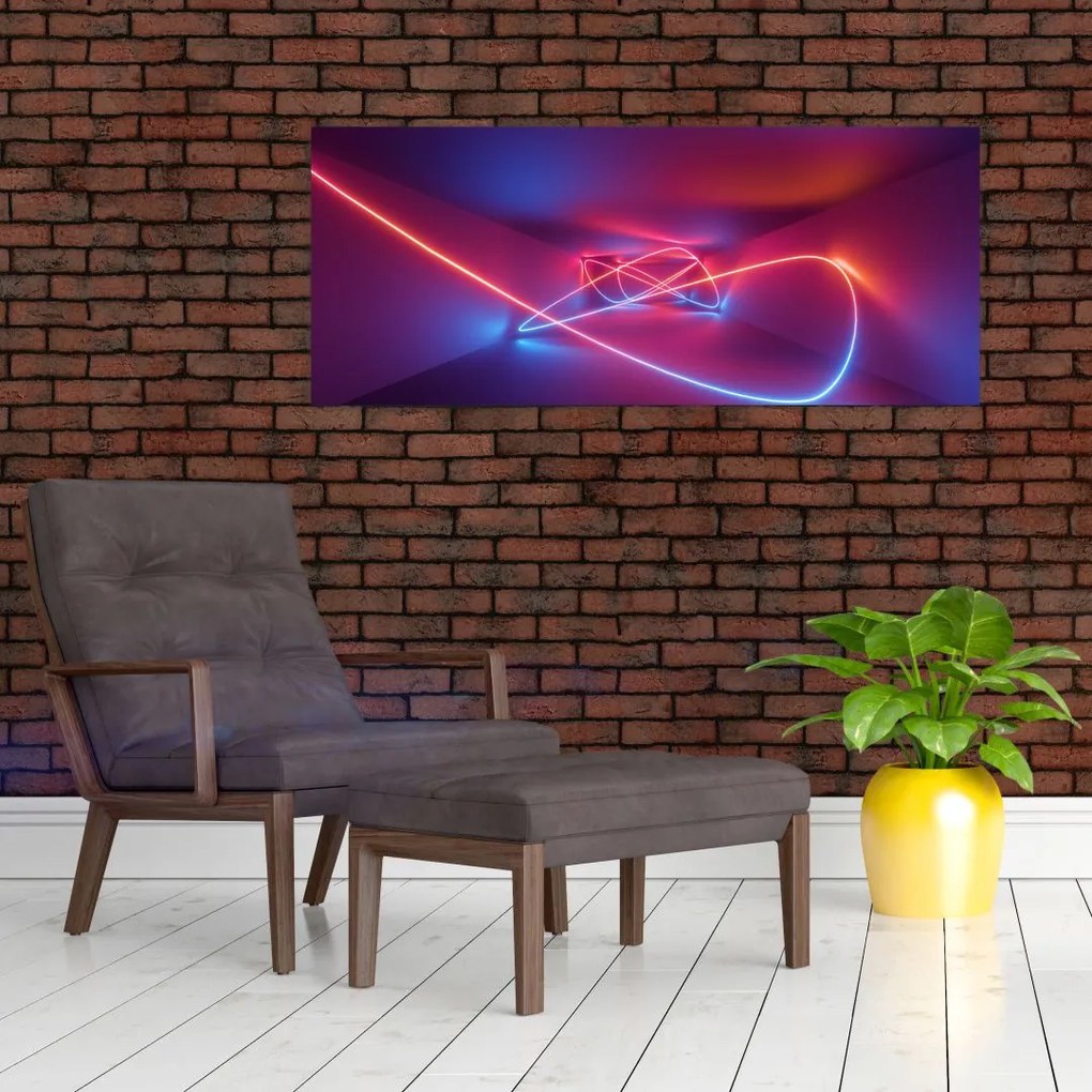 Tablou cu abstracție modernă (120x50 cm)