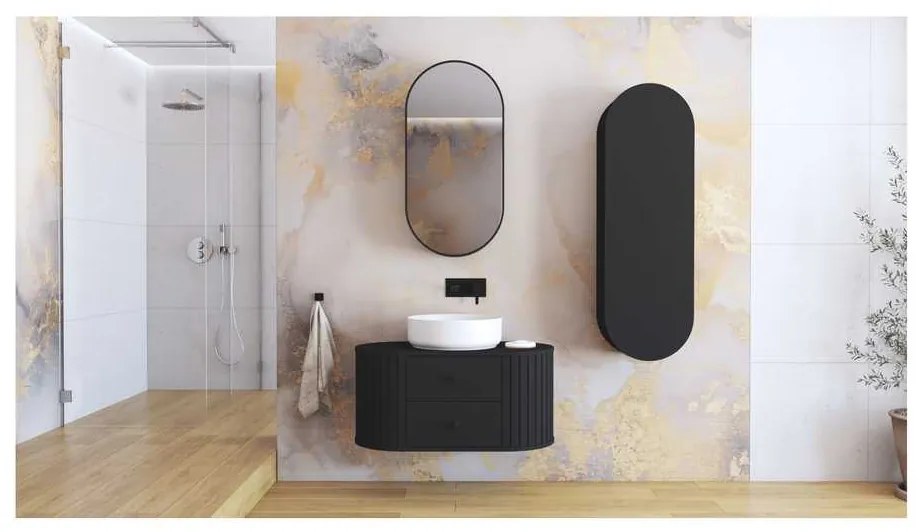 Dulap sub lavoar Belmore, negru