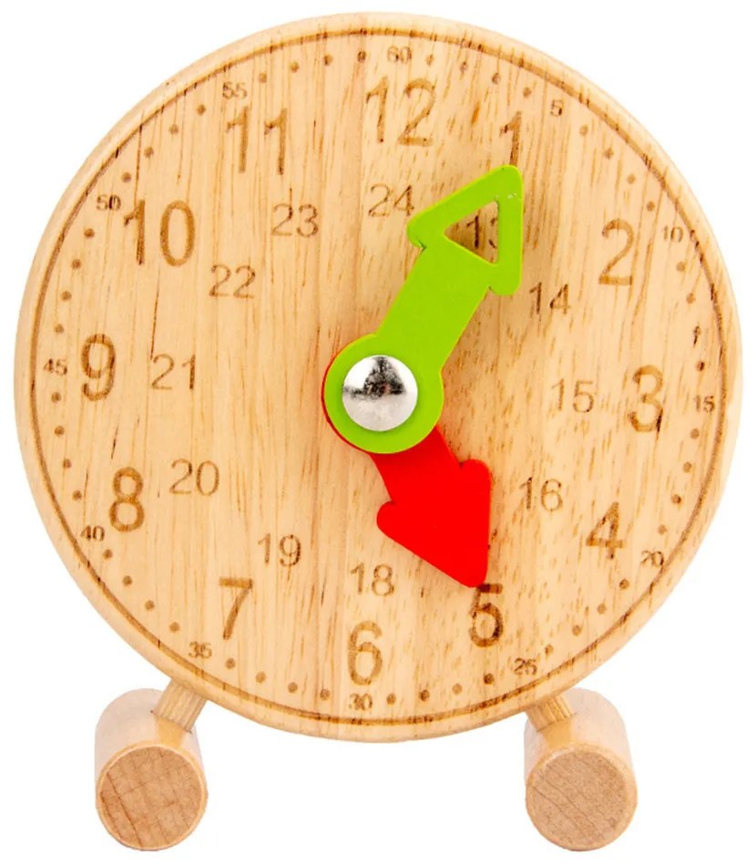 Ceas de învățare din lemn