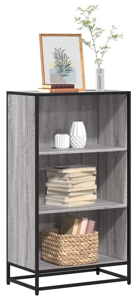 vidaXL Bibliotecă, gri sonoma, 60x35x107,5 cm, lemn prelucrat