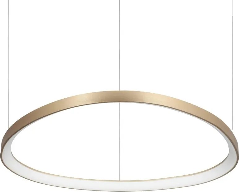Lustra LED suspendata design circular GEMINI SP D081 ON-OFF OTTONE 4000K