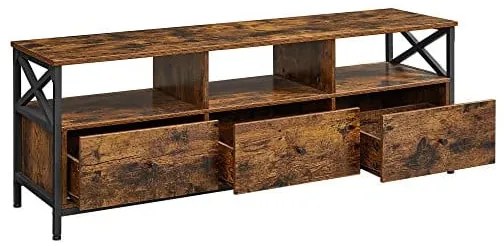 Comoda TV, Vasagle, 40 x 147 x 50 cm, LTV301B01, Maro Rustic