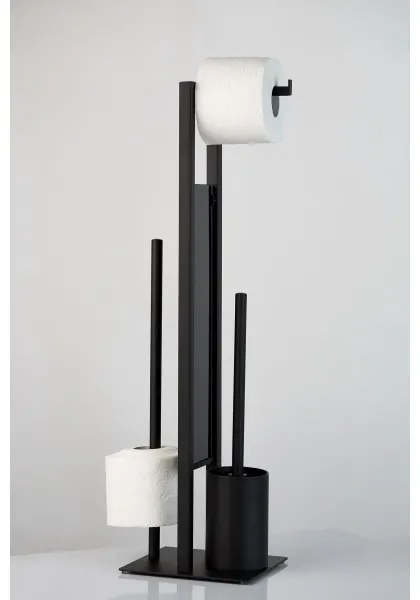 Perie WC WENKO RIVALTA 23708100, 18x70 cm, neagră