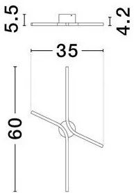 Aplica de perete LED CCT design modern AKRO alb