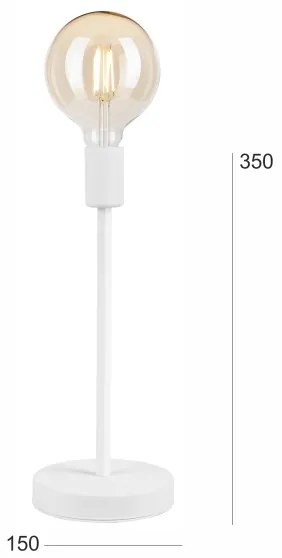 Lampă de masă ASTRID 1xE27/60W/230V alb