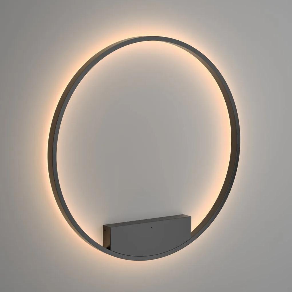 Aplica LED de perete design modern Rim negru 80cm