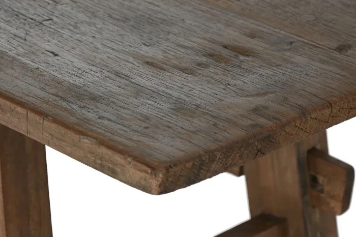 Consolă din lemn de teak reciclat, 140×40×75 cm, „Idomi"