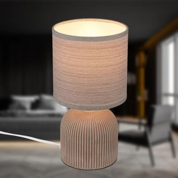 Brilo - Lampă de masă INO 1xE14/10W/230V maro