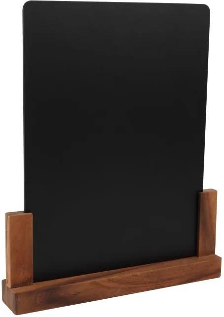 Tăbliță pentru cretă cu suport din lemn de salcâm T&G Woodware Rustic, înălțime 32 cm