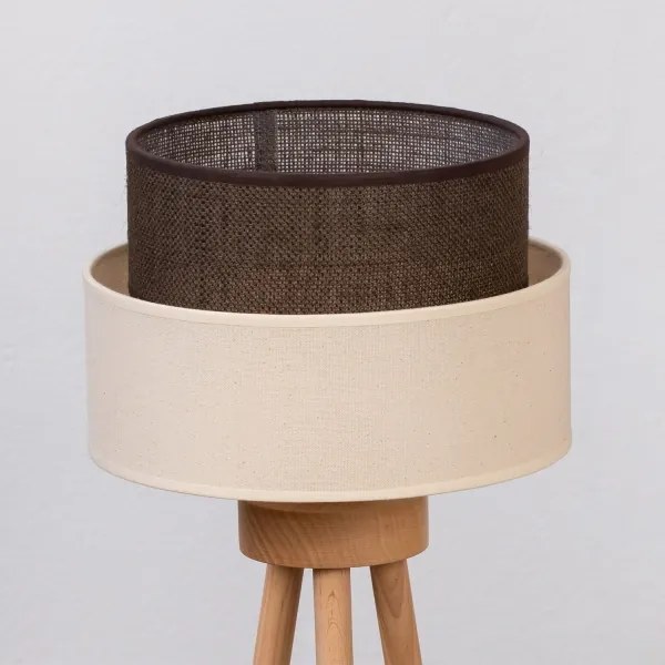 Brilagi - Lampă de masă LED stil BOHO 1xE27/15W/230V crem/maro