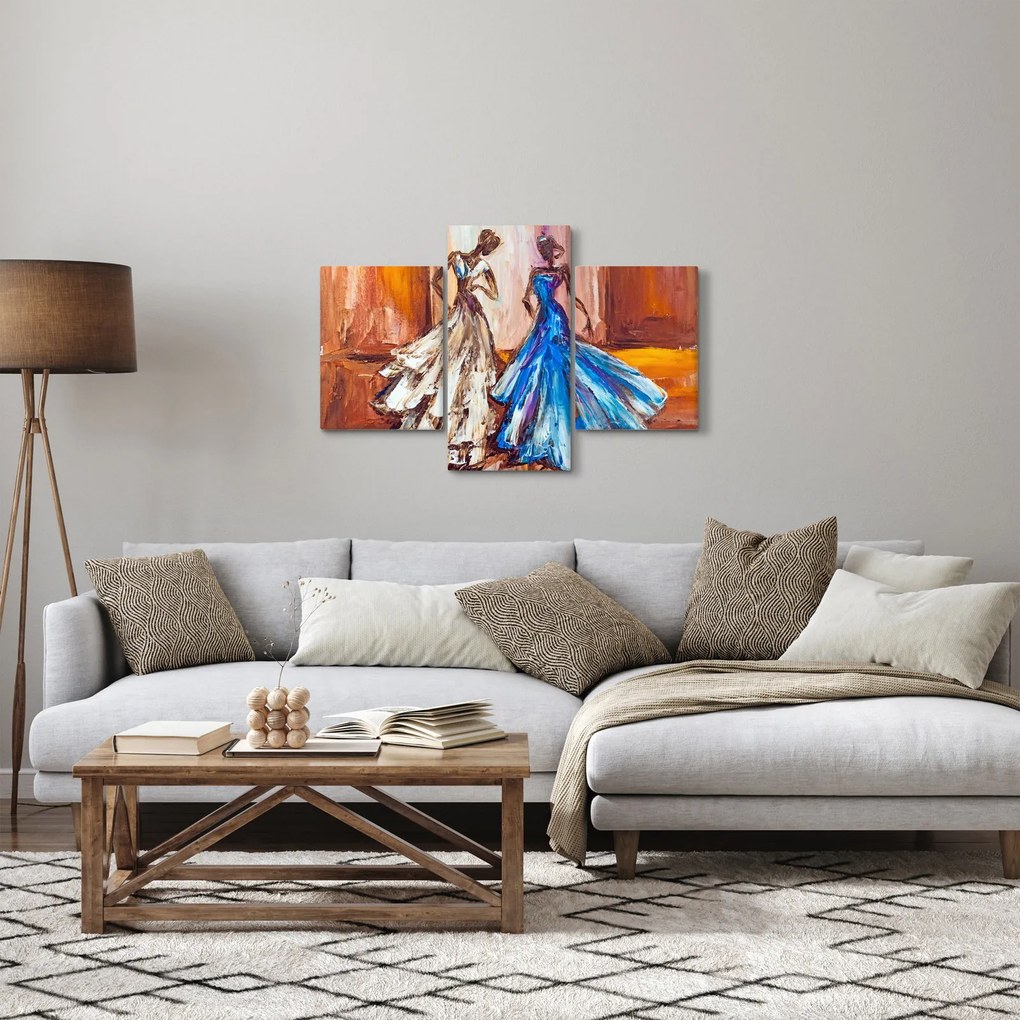 Tablou - Dansatoare, pictură în ulei (90x60 cm)