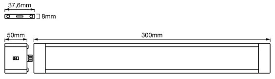 SET 2x corp de iluminat LED pentru mobilier cu senzor LED/11W/230V Ledvance