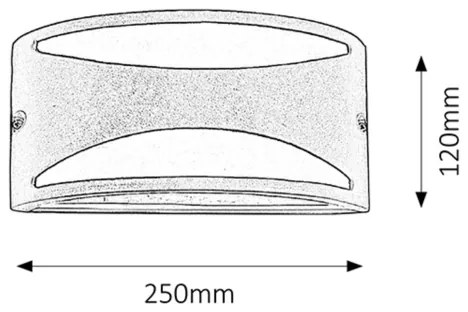 Rabalux 8359 - Corp de iluminat perete exterior MANHATTAN 1xE27/60W/230V