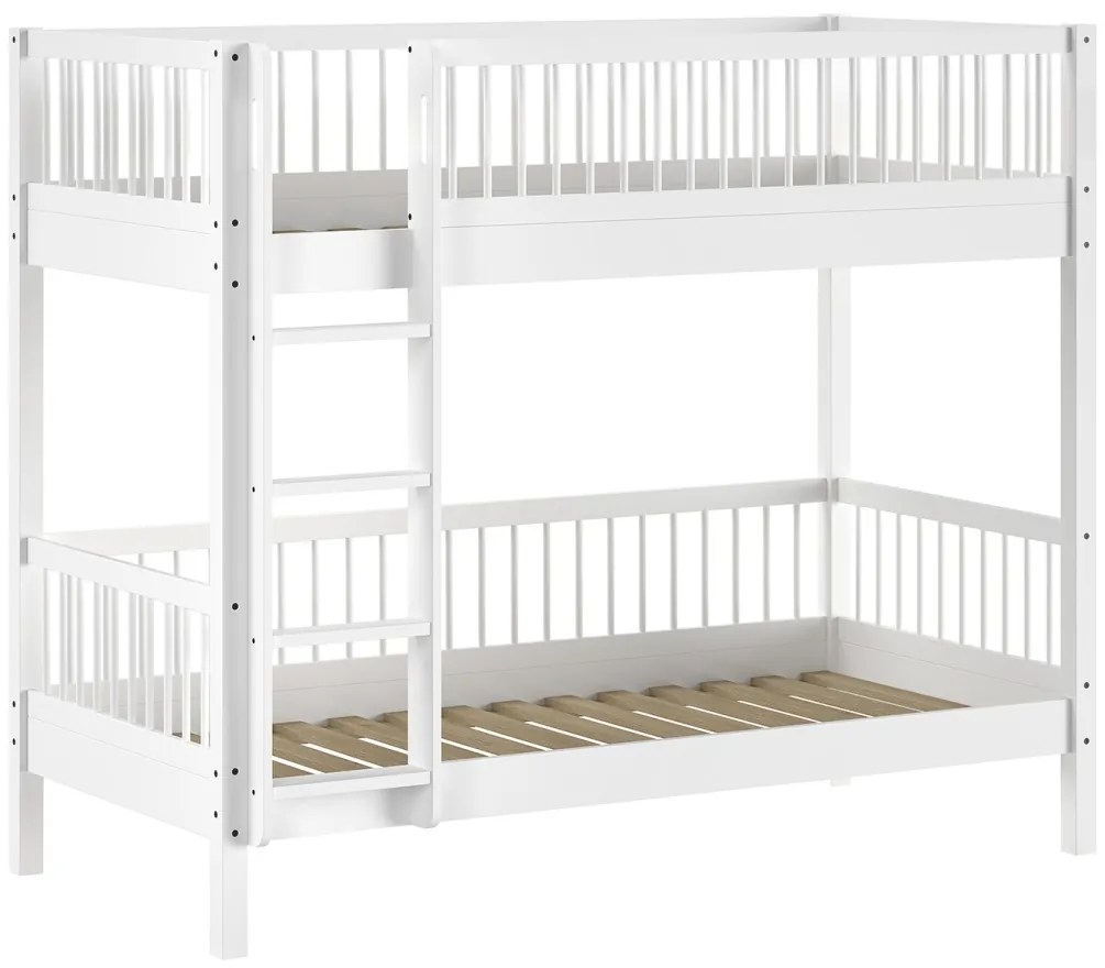 Set FORREST BEECH format dintr-un Pat copii supraetajat (90 x 200 cm) și un sertar.