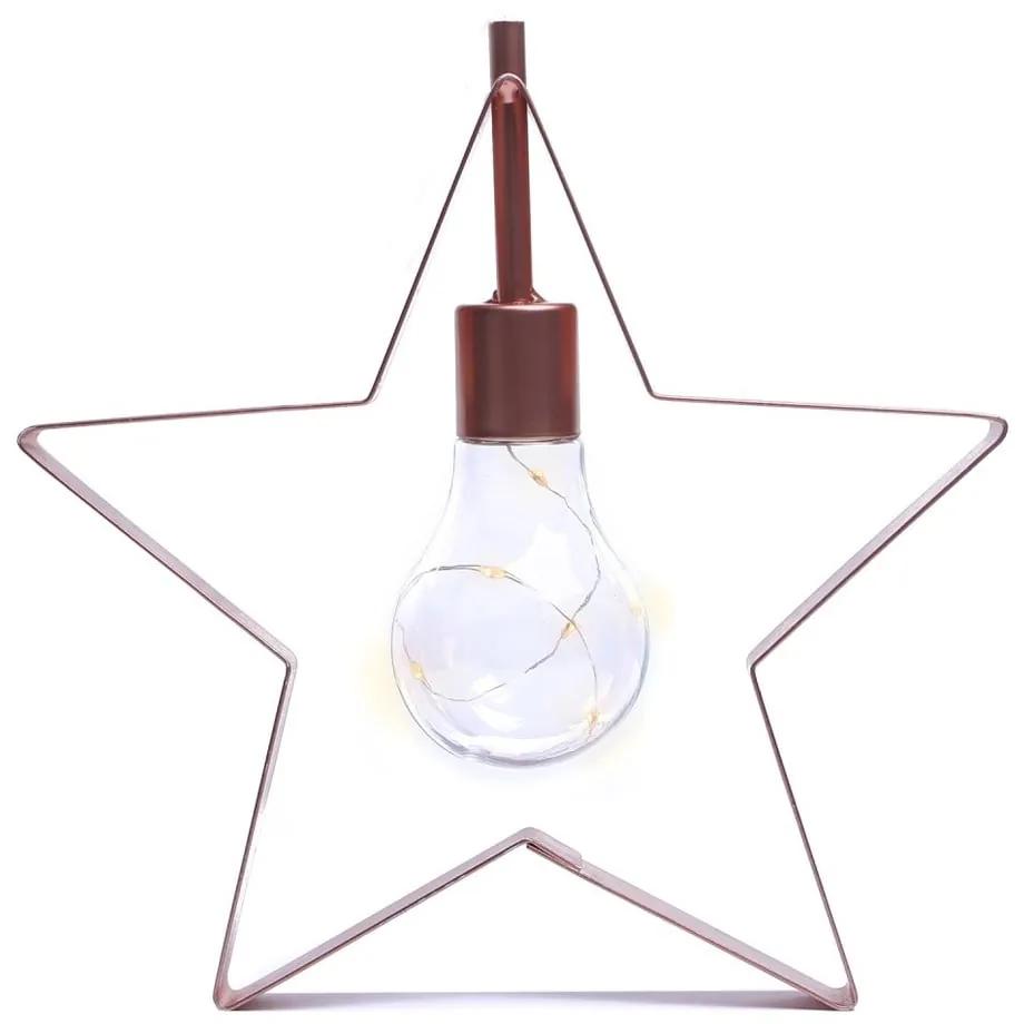 Decorațiune luminoasă cu LED în formă de stea DecoKing Star, înălțime 23 cm
