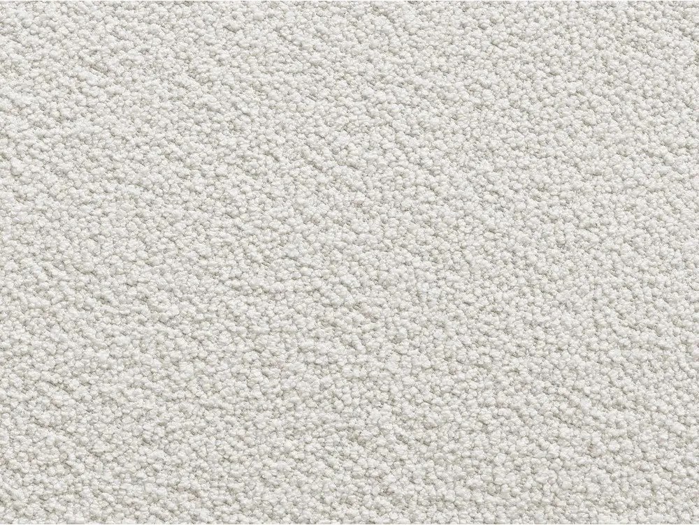 Taburet alb cu tapițerie din țesătură bouclé Leonore – Bobochic Paris