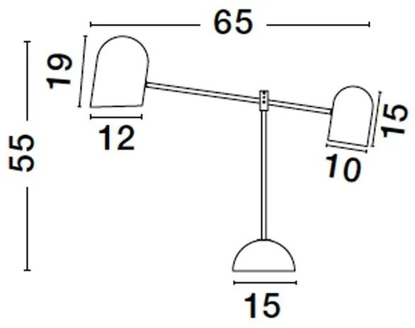 Veioza/Lampa de masa design modern NELA