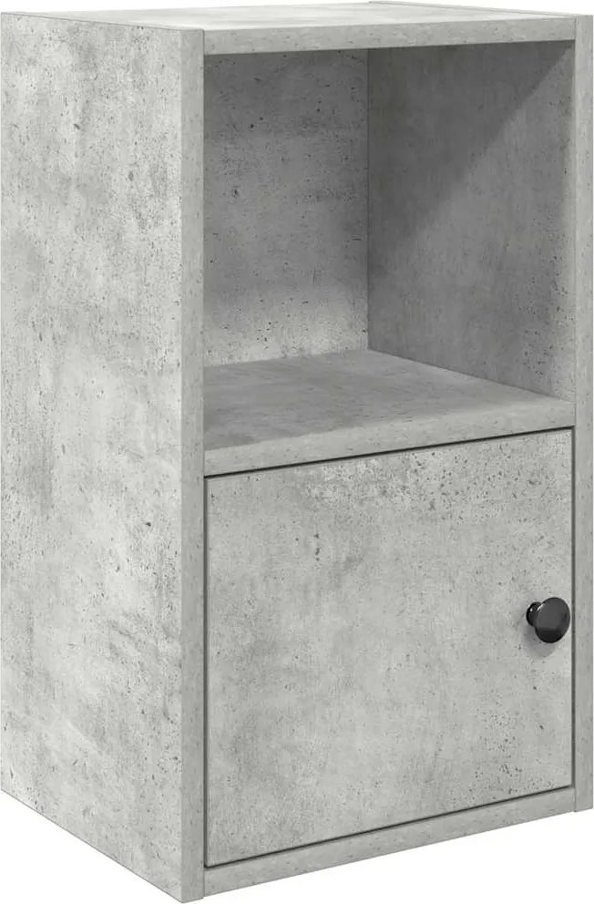 vidaXL Bibliotecă, gri beton, 31x24x52 cm, lemn prelucrat