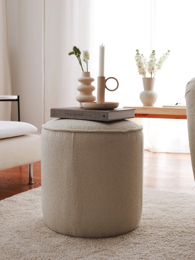 Taburete Tedie (crem). Promo -20%. 1087805