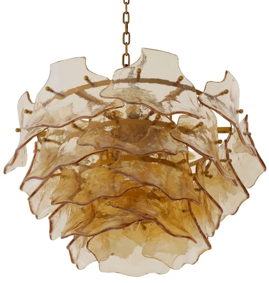 Candelabru LUX sticla champagne, Clarendon alama antic