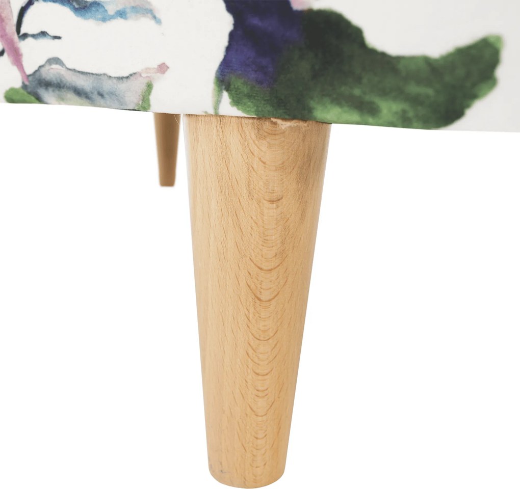 Fotoliu, material textil model frunze verzi, CHARLOT