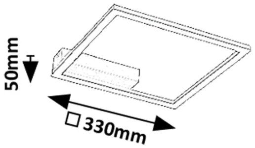 Plafonieră LED HELETH Rabalux 71375, 24 W, 230 V, 3000 K