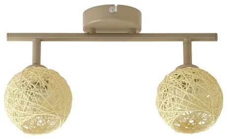 Lampă spot DEX 2xE14/10W/230V bej/crem