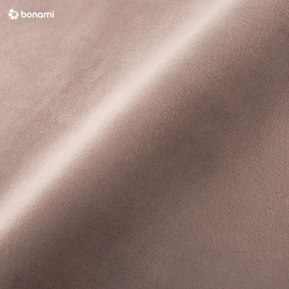 Canapea maro/bej din catifea 230 cm Magic - Scandic