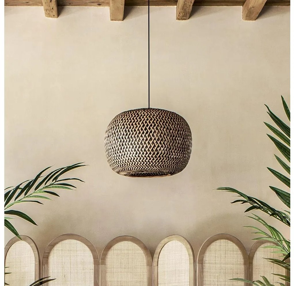 Lustră pe cablu Atmosphera SINAI 1xE27/40W/230V bambus