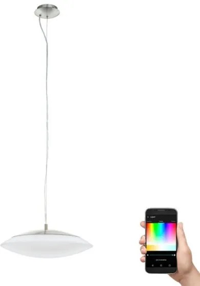 Eglo 97812 - FRATTINA-C, lustră pe cablu LED RGB reglabilă, 1xLED/27W/230V