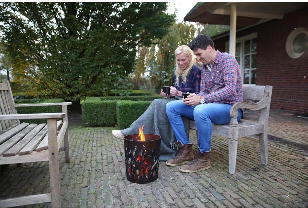 Vatră metalică Esschert Design Fire, ⌀ 32 cm