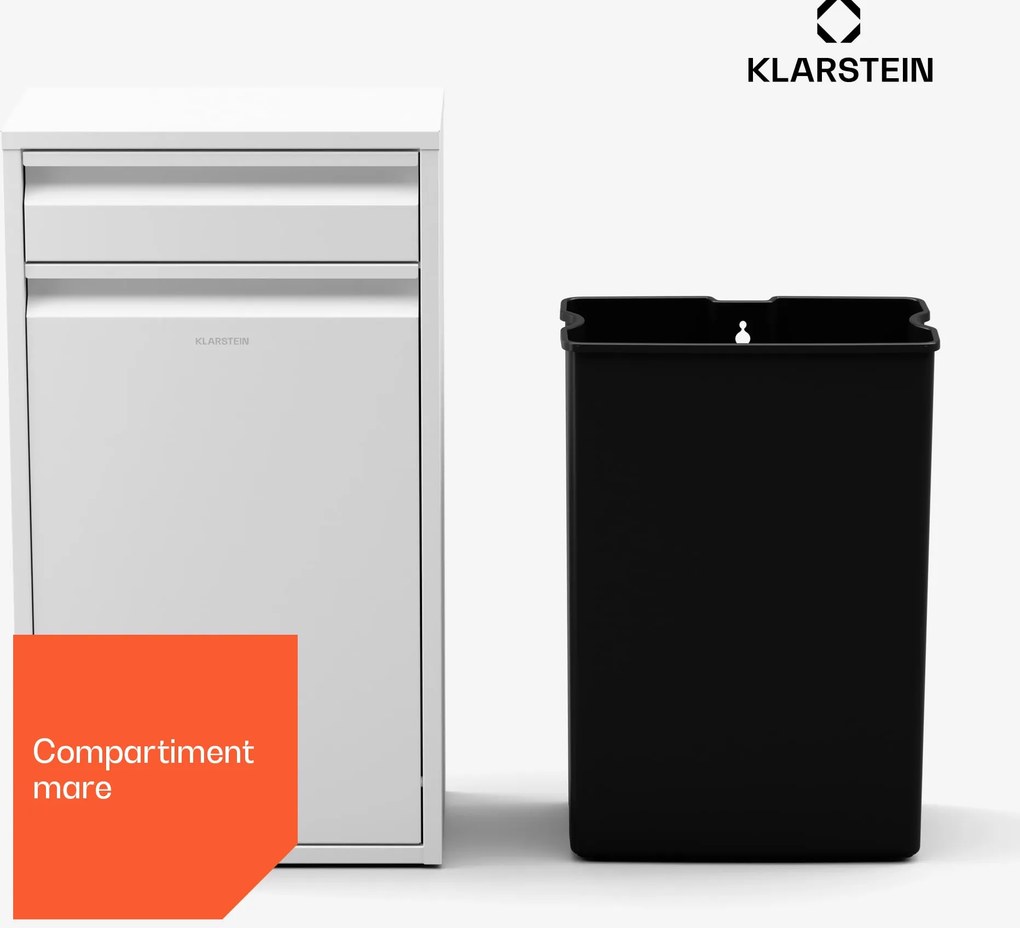 Klarstein Ordnungshüter Coș de gunoi de bucătărie 50 L cu sertar