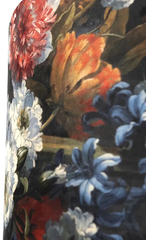 Abajur din catifea cu design floral 40/40/40 interior auriu