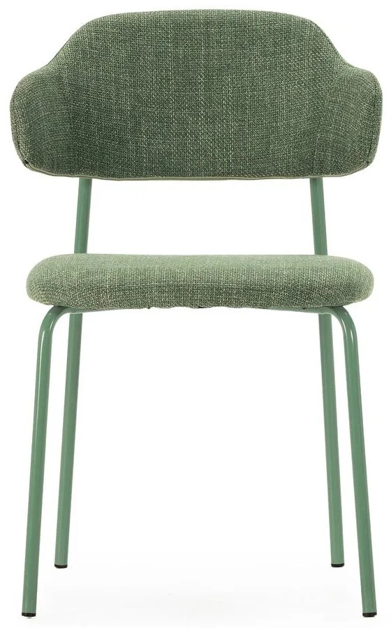 Scaune de dining verzi 4 buc. Adriel – Marckeric
