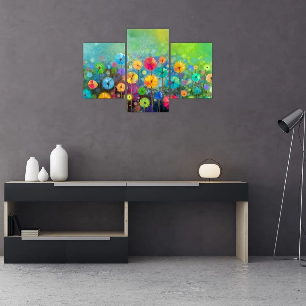 Tablou - Flori abstract (90x60 cm)