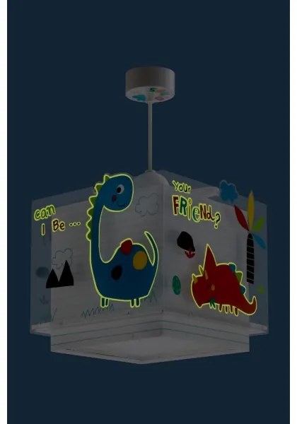 Dalber D-73452 - Lustră copii DINOS 1xE27/60W/230V