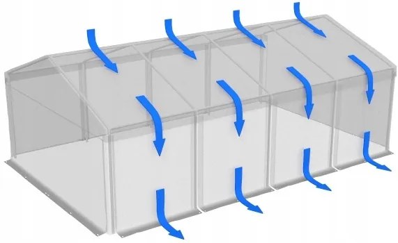 Cort de petrecere 6x12m 240g/m2 PE