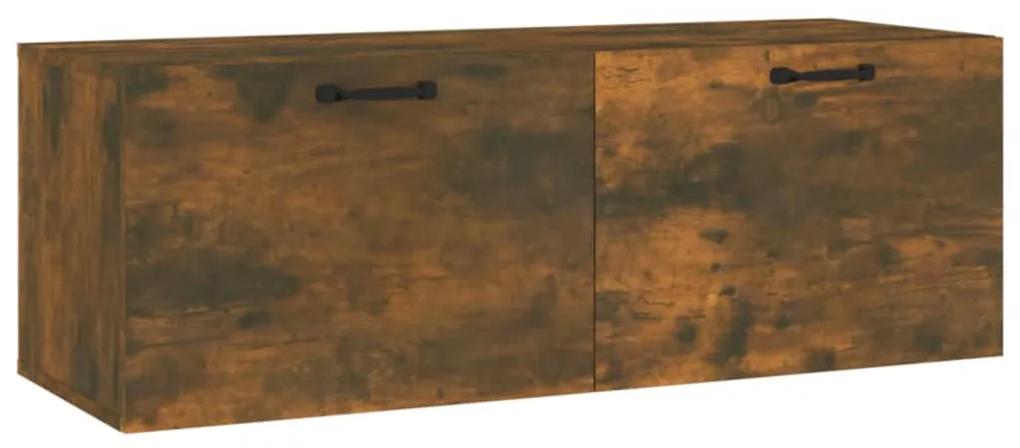 817612 vidaXL Dulap de perete, stejar fumuriu, 100x36,5x35 cm, lemn prelucrat