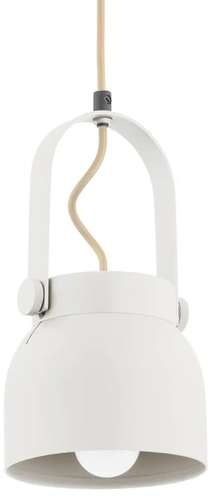 Pendul design modern LOGAN alb 14cm
