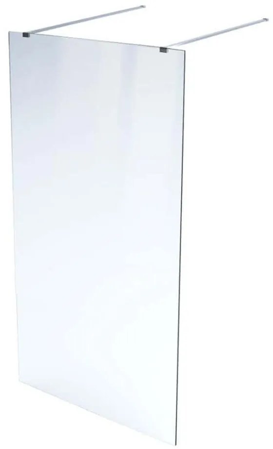 Paravan de dus tip Walk-in Massi Walk In crom 140x195 cm sticla transparenta