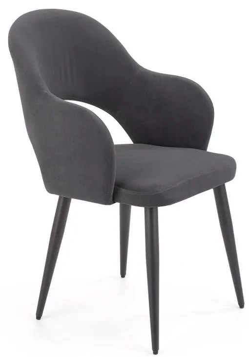 Scaun de bucaterie Rainer, gri/negru