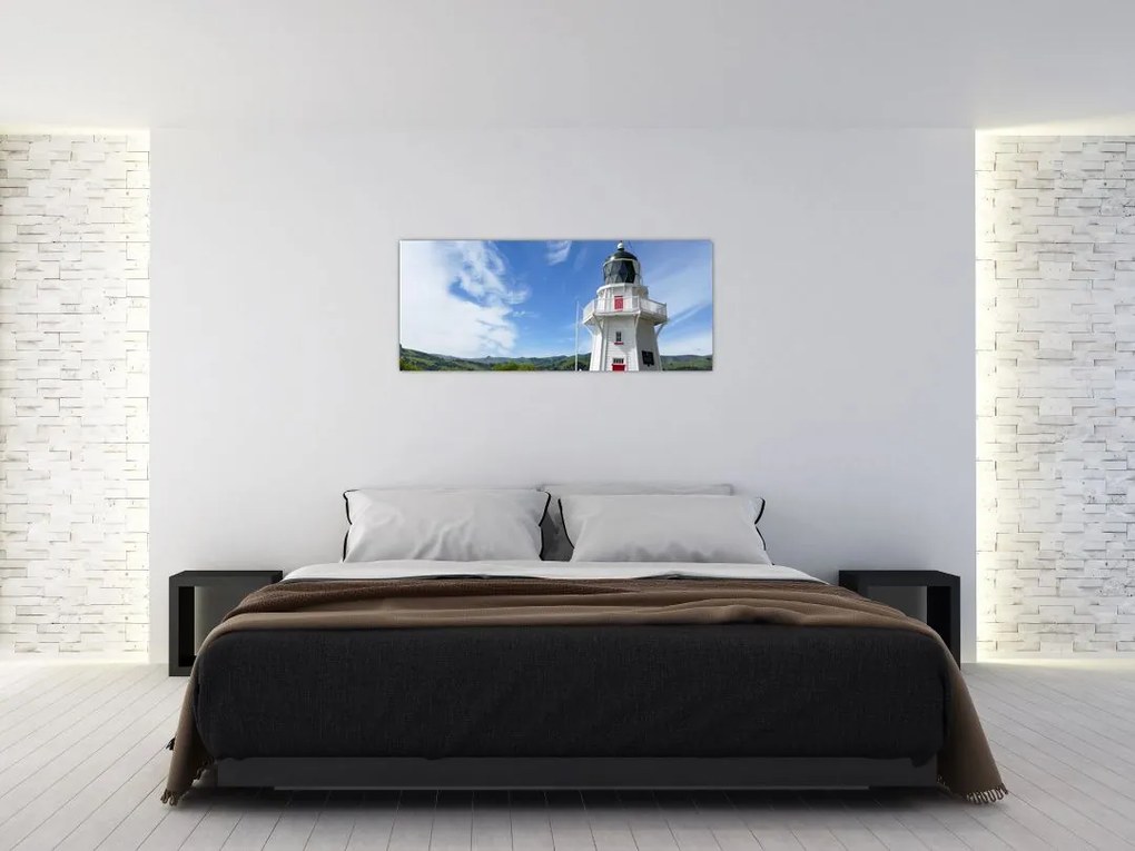 Tablou cu farurile Akaroa, Nooua Zeelanda (120x50 cm)