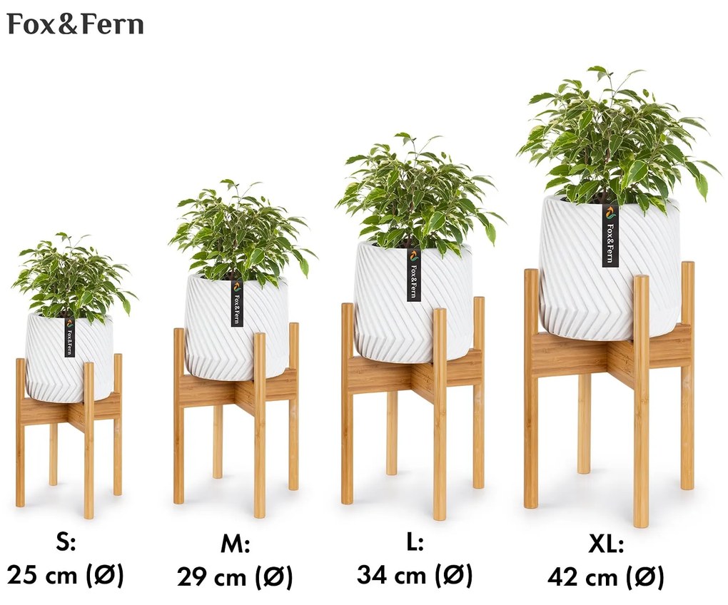 Zeist, suporturi pentru flori, 2 înălțimi, combinabile, design plug-in, naturale