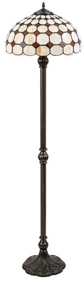 Brilagi - Lampă de podea Tiffany din vitralii DORAN 2xE27/60W/230V
