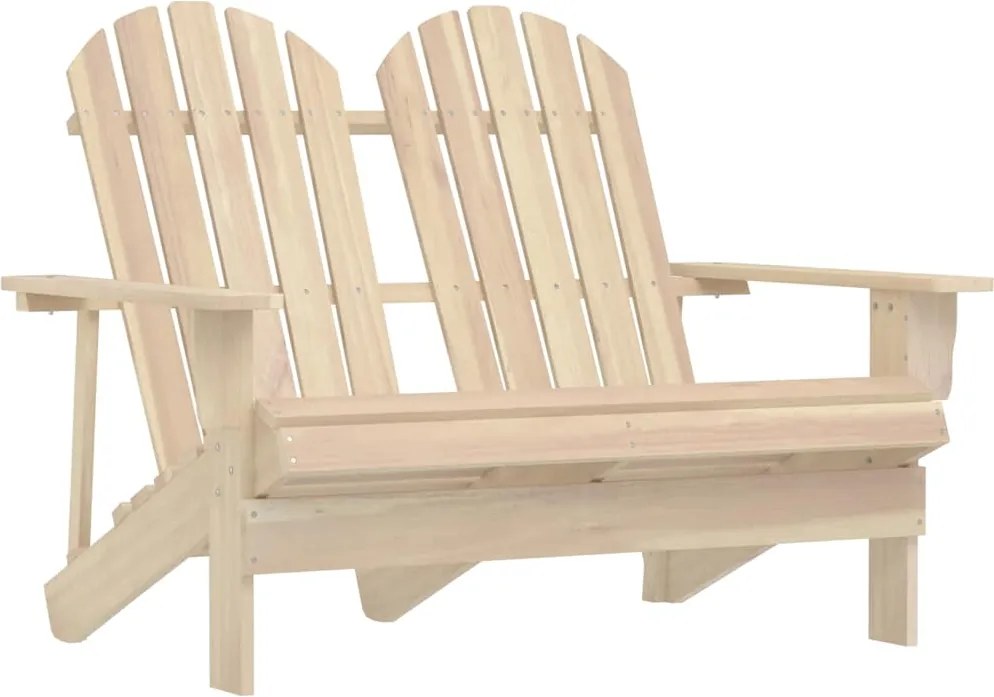 vidaXL Scaun de grădină Adirondack cu 2 locuri, lemn masiv de brad