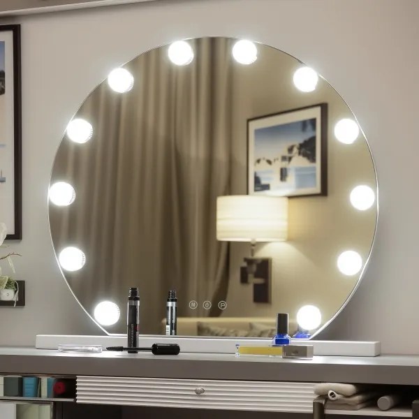 Oglindă LED dimabilă pentru machiaj Brilagi HOLLYWOOD LED/12W/230V 3000/4000/6500K