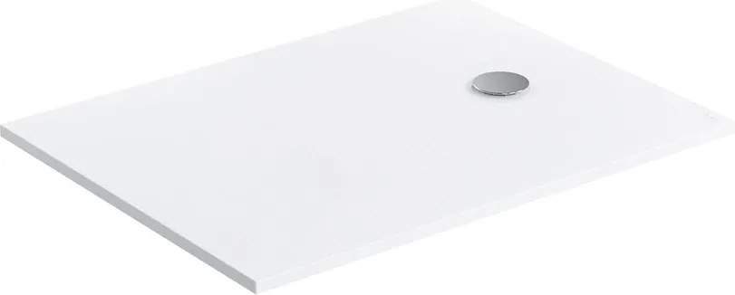 Cadita de dus compozit Omnires AquaPure M+ dreptunghiulara alb mat 90x120 cm