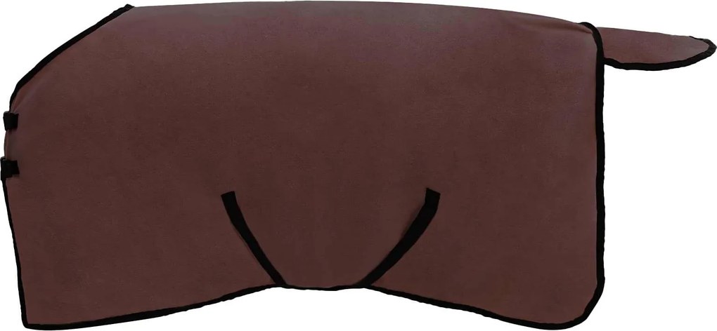 vidaXL Pătură pentru cai Maro Întunecat Complet Poliester