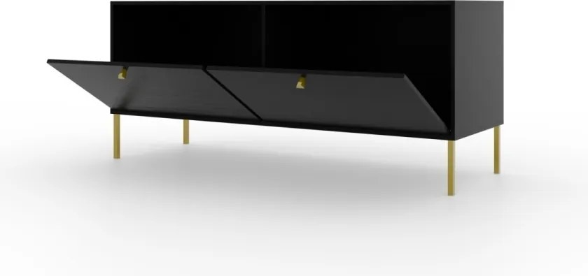 Comodă TV, 121x41x50, Tili 2, ADRK Furniture (Culoare: Bej nisipos / Bej nisipos)